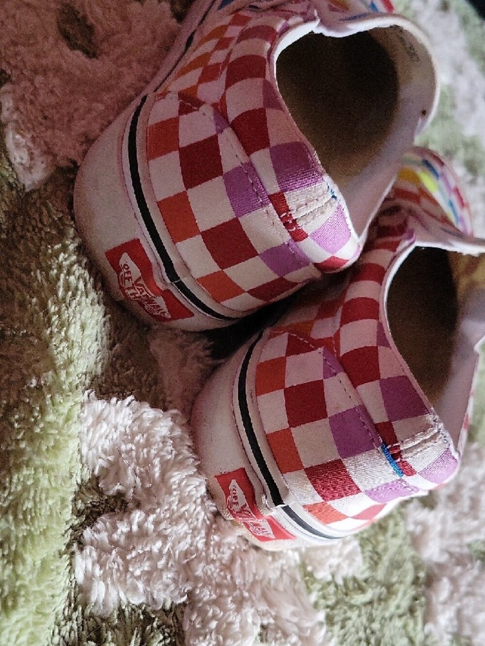Vans Rainbow Checkerboard Slip-On Sneakers - Picture 3 of 5